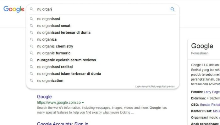 Inilah yang diindex google tentang NU 1 SORBANSANTRI.COM