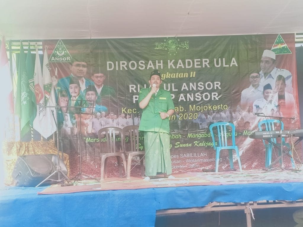 Foto: Sambutan Ketua PC GP ANSOR KAB.MOJOKERTO