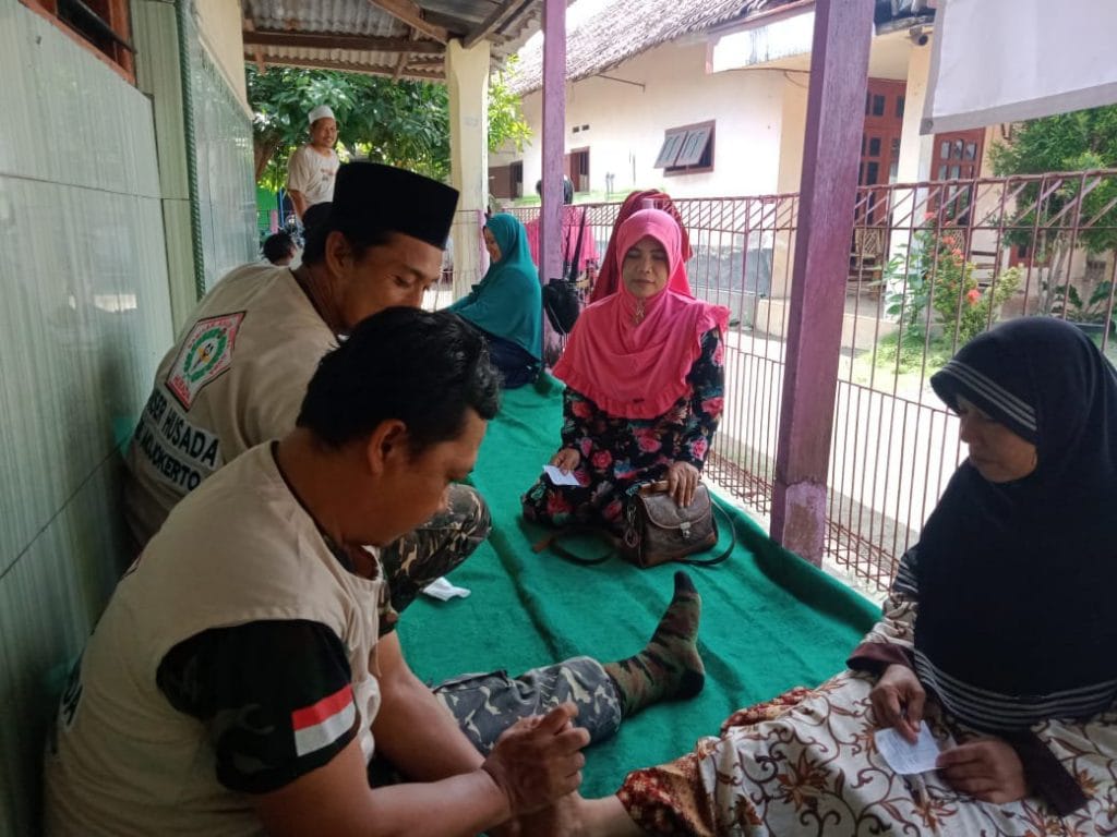 Baksos BANSER PAC Mojosari "Bukti" Memasyarakat dan Bermasyarakat 6 SORBANSANTRI.COM