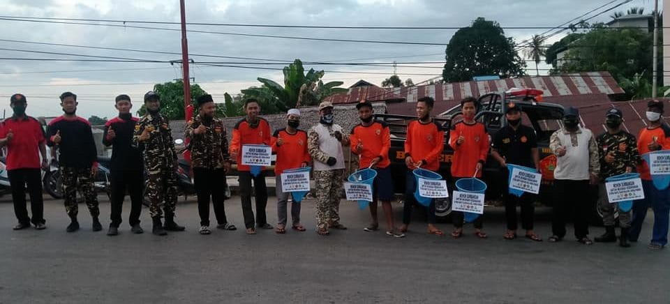 ANSOR BANSER ALABIO KALSEL BERSINERGI MELAKUKAN PENGGALANGAN DANA UNTUK MUSIBAH KEBAKARAN 3 SORBANSANTRI.COM