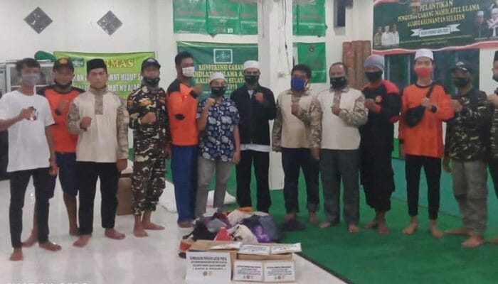 ANSOR BANSER ALABIO KALSEL BERSINERGI MELAKUKAN PENGGALANGAN DANA UNTUK MUSIBAH KEBAKARAN 1 SORBANSANTRI.COM