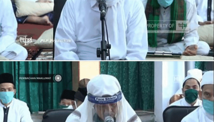 Para Masyayikh Lirboyo memakai 'Face Shield' dalam ngaji tatap muka dengan santri 1 SORBANSANTRI.COM