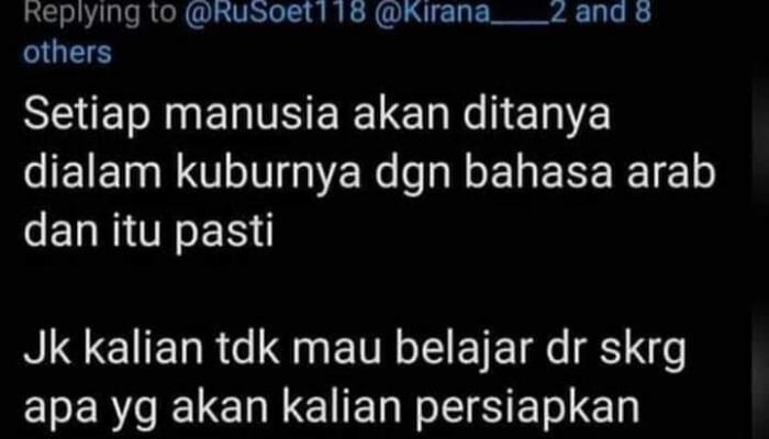 Pertanyaan Di Alam Kubur Pakai Bahasa Apa? 1 SORBANSANTRI.COM
