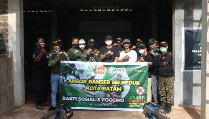 Cegah DBD, Ansor Sei Beduk Lakukan Foging 1 SORBANSANTRI.COM