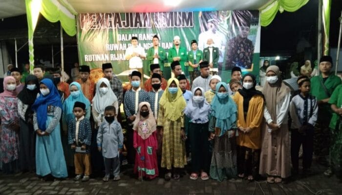Ruwah desa dan rutinan majelis dzikir sholawat rijalul ansor ranting Ngoro kecamatan Ngoro kabupaten Mojokerto 1 SORBANSANTRI.COM