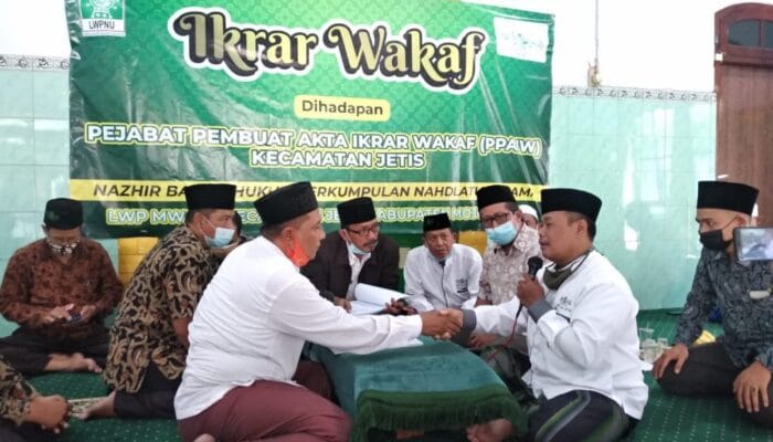 IKRAR WAQOF MUSHOLA MIFTAHUS SALAM MLIRIP JETIS MOJOKERTO OLEH LWP MWCNU JETIS 1 SORBANSANTRI.COM