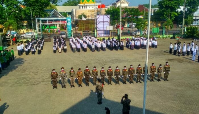 BANSER JADI PETUGAS APEL HARI SANTRI NASIONAL 2021 1 SORBANSANTRI.COM
