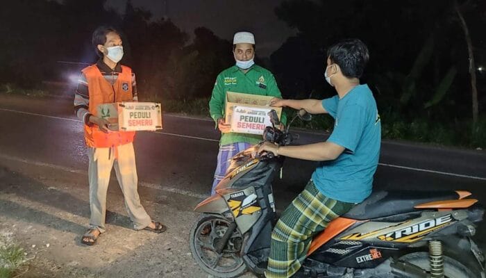 ERUPSI SEMERU LUMAJANG, PAC GP ANSOR JETIS GALANG DANA UNTUK KORBAN 1 SORBANSANTRI.COM
