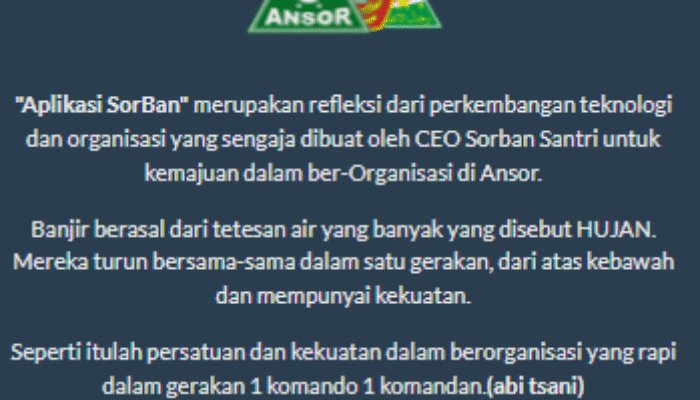Applikasi SorBan Siap Launcing Bulan Ini 1 SORBANSANTRI.COM