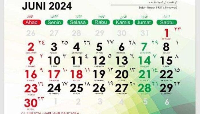 Kalender 2024: Lebaran Idul Adha Jatuh pada Hari Apa? Simak Rincian Soal Libur Nasional 1 SORBANSANTRI.COM