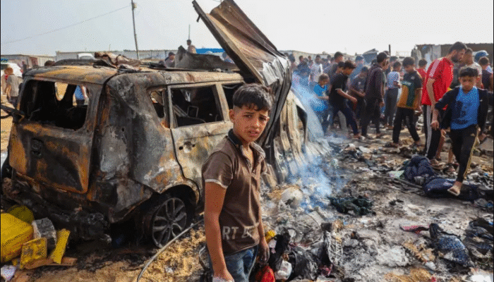 Israel Mengatakan Kebakaran yang Disebabkan oleh Serangan di Rafah Mungkin Telah Menyebabkan Kematian Warga Sipil 1 SORBANSANTRI.COM