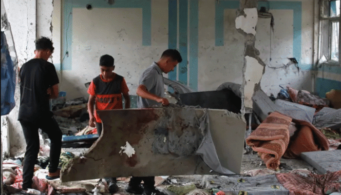 Tangisan di Nuseirat: Serangan Mematikan di Sekolah UNRWA Hancurkan Harapan dan Nyawa 1 SORBANSANTRI.COM
