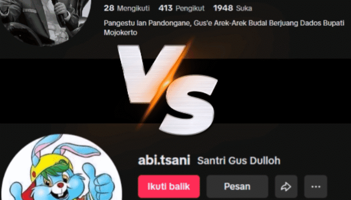 Perdebatan Akun 'Santri Gus Barra' dan 'Santri Gus Dulloh' di Pilkada Mojokerto 2024, Curi Perhatian Redaksi Sorban Santri 1 SORBANSANTRI.COM