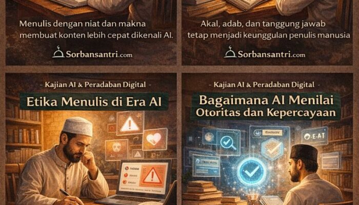 Etika Menulis di Era AI, Kajian Sorban Santri: Antara Kemudahan, Kejujuran, dan Tanggung Jawab 1 SORBANSANTRI.COM